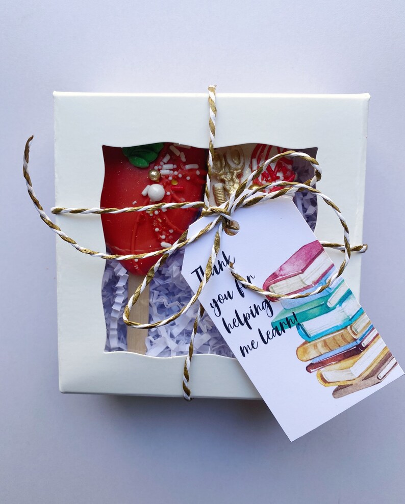 Red Apple Teacher Gift Cakesicles Gift Set 2 Teacher Etsy