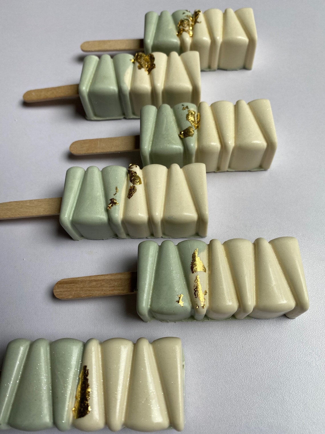 Cream and Olive Green Marbled Cakesicles Safari Themed Oh Etsy