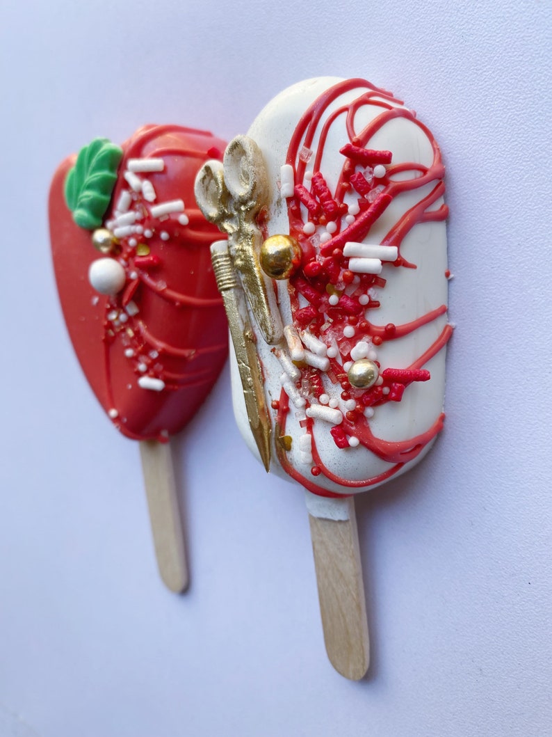 Red Apple Teacher Gift Cakesicles Gift Set 2 Teacher Etsy