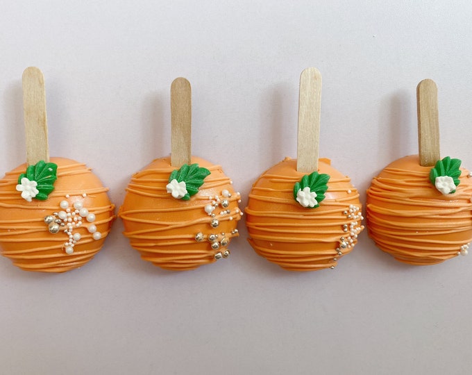 My Little Cutie Cakesicles A Cutie is on the Way Orange Cakesicles Baby