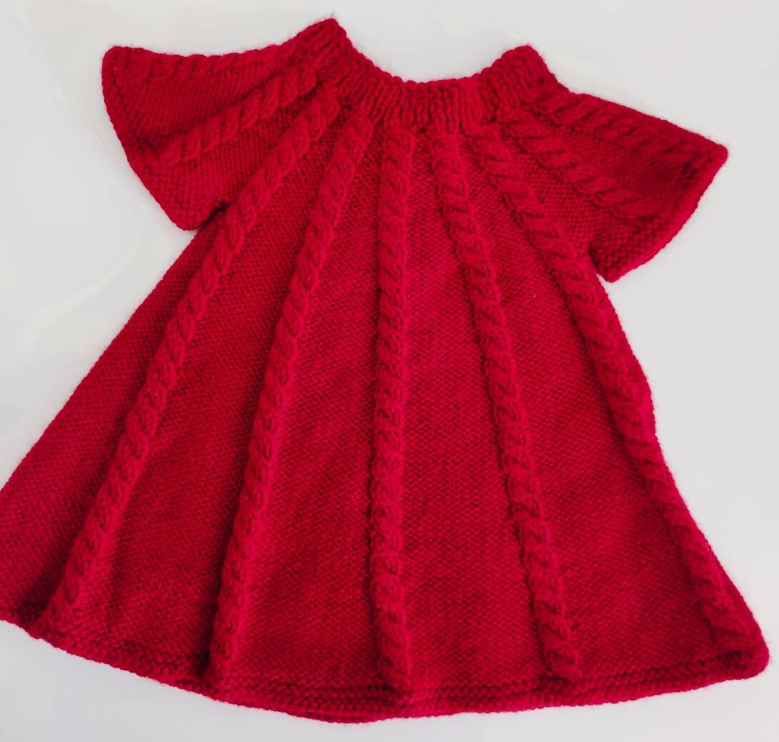 Baby girl shop red sweater dress