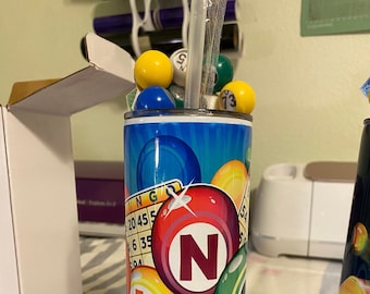 Bingo Tumbler with 3D Bingo Lid