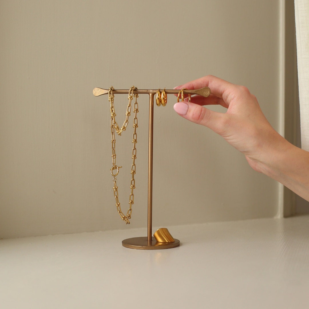 Metal Jewellery Holder Earring and Necklace Stand Etsy UK
