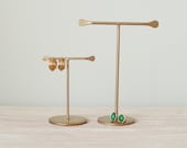 Kleiner Schmuckhalter aus Metall | Ohrring und Halskette Ständer | Schmuck Organizer | Messing Kommode Ordnung | Nachttisch Schmuckständer | Ring Baum