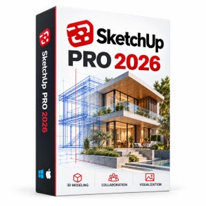 SketchUp Pro 2026 3D Modeling Software - Lifetime License - Instant Download