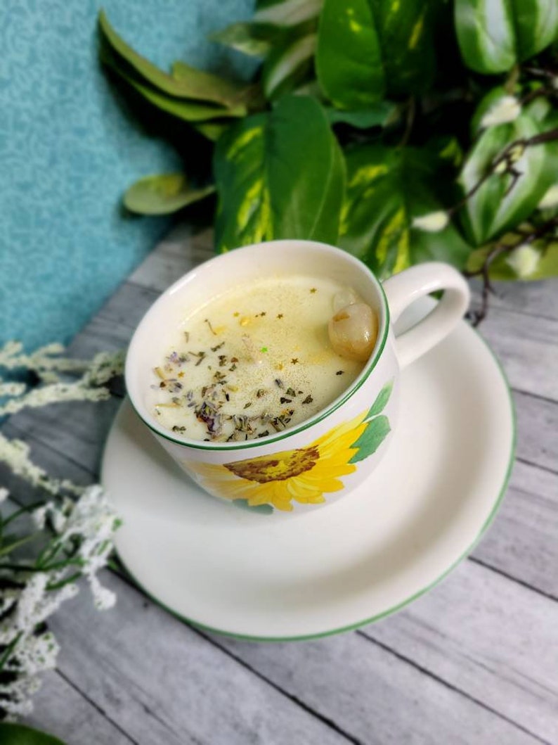 Joy Happiness Intuitive Mystery Tea Cup Manifestation Candle Per Joy Happiness Intuitive Mystery Tea Cup Manifestation Candle Per