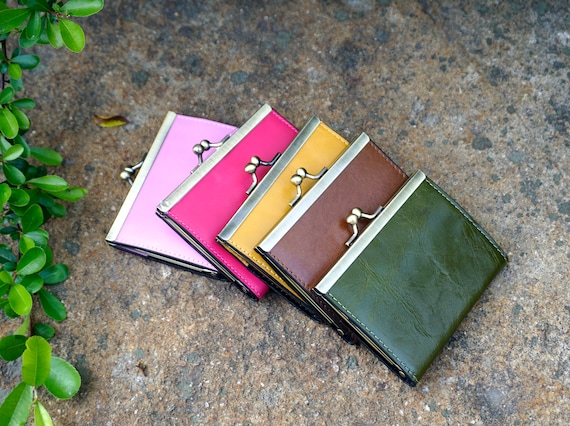 Personalized engraved leather credit card holder wallet for women, minimalist leather wallet, leather card box, card holder