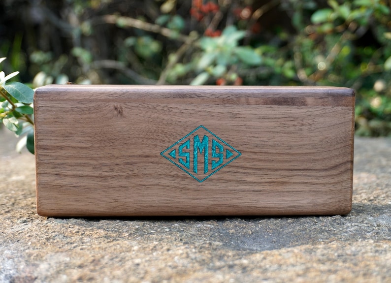 Personalized Wooden hard glasses case with engraved for gift, classic wood box eyeglasses case, retro wooden box glasses, eyeglass holder-5