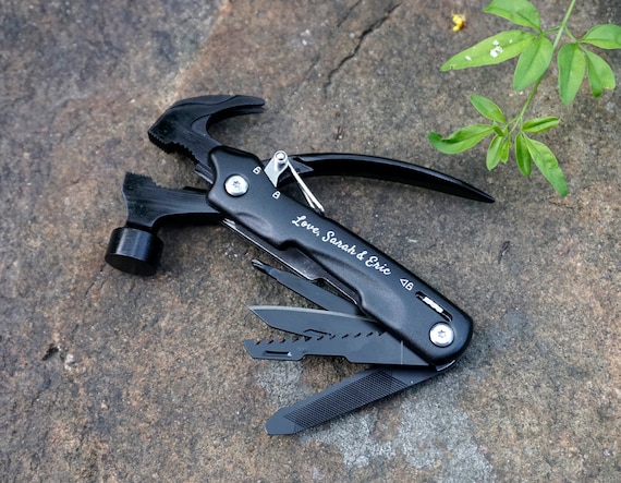 Personalized Engraved Hammer Multi Tool, Gifts for Him Boyfriend husband Fathers, DIY Handyman, Camping Survival Tool Christmas gift