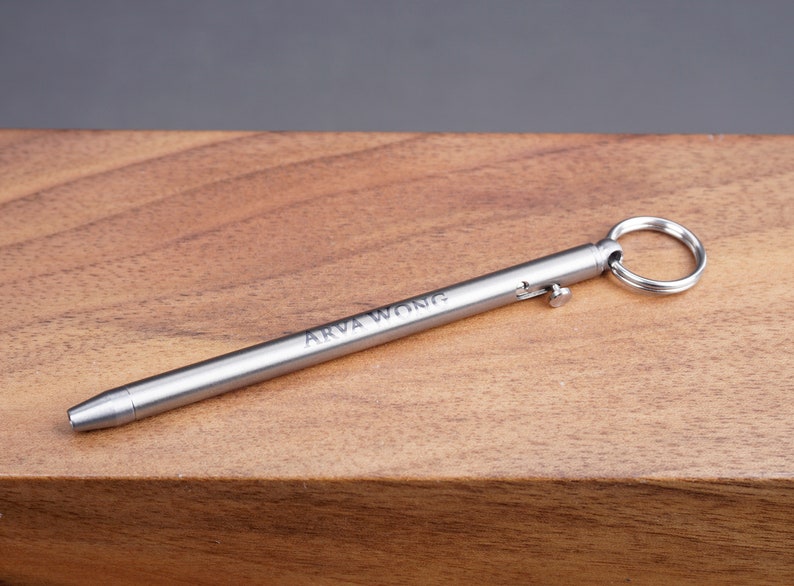 KEYCHAIN PEN Personalized EDC Bolt-action Titanium Keychain - Etsy