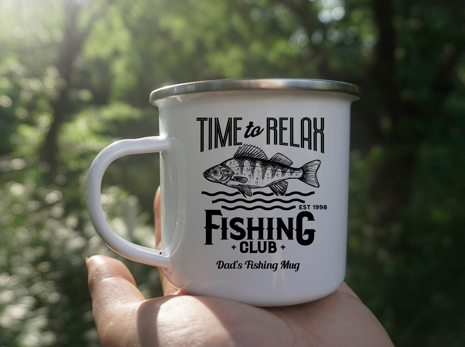 Personalized fishing club fishing mugs camping enamel mug with Etsy