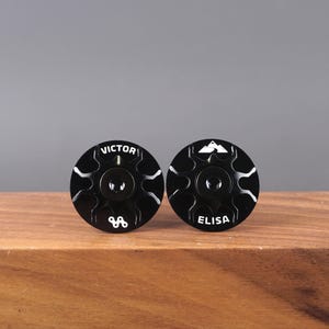 Custom Bicycle Headset Cap – CNC Machined, Anodized – Personalized Bike Stem Cap