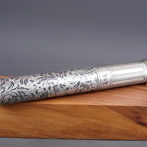 Estuche para puros de plata vintage personalizado: grabado personalizado disponible