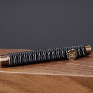 Personalisierter Mini Reisemessing Vintage Füllfederhalter mit Gravur - Benutzerdefiniertes Schreibgerät, Weihnachtsgeschenk