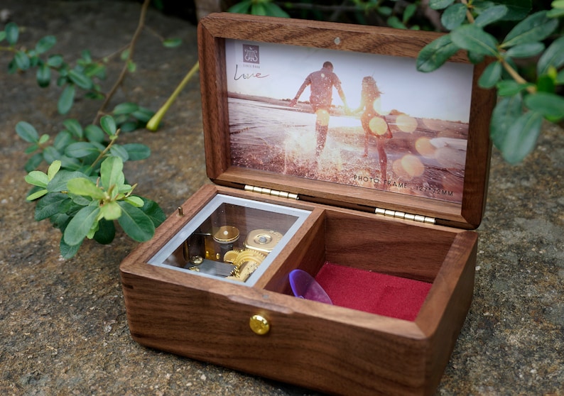 Personalized Wooden JEWELRY MUSIC BOX Howls Moving Castle Etsy