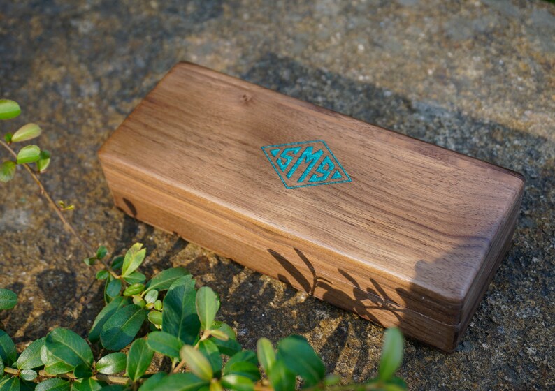 Personalized Wooden hard glasses case with engraved for gift, classic wood box eyeglasses case, retro wooden box glasses, eyeglass holder-4