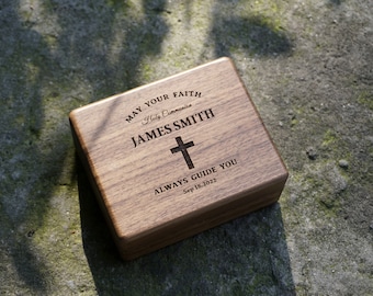 Custom wooden jewelry bracelets box, wood gift box, jewelry case, small personalized engraved jewelry box, small trinket box, rosary box