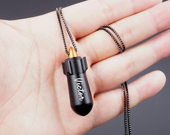 Personalized Rocket CREMATION URN NECKLACE, pet man women Ashes Jewelry, waterproof Ash Jewelry, water proof urn, pill box