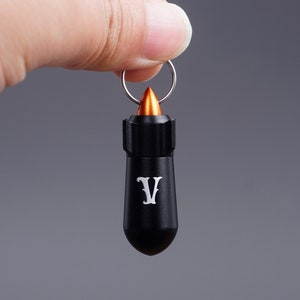 PORTE-CLÉS URNE DE CRÉMATION fusée personnalisé, animal de compagnie homme femme bijoux en cendres, bijoux en frêne imperméables, urne étanche, boîte à pilules