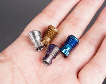 DIY Perle EDC en titane, Perles pour lanières, Pendentif