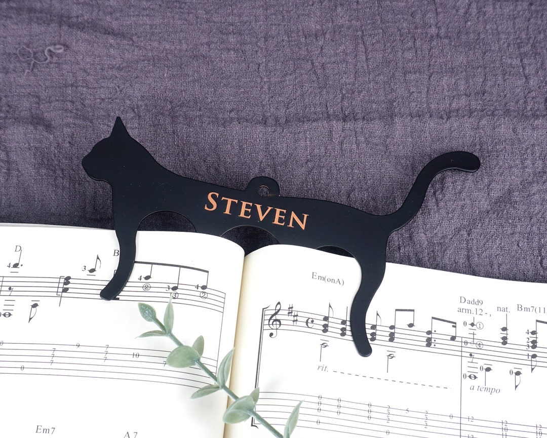 Personalized Sheet MUSIC PAGE HOLDER, Custom Engraved Music Gifts for