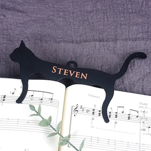 Personalized sheet MUSIC PAGE HOLDER, Custom Engraved music gifts for Piano Teacher, him or Her, father day gift
