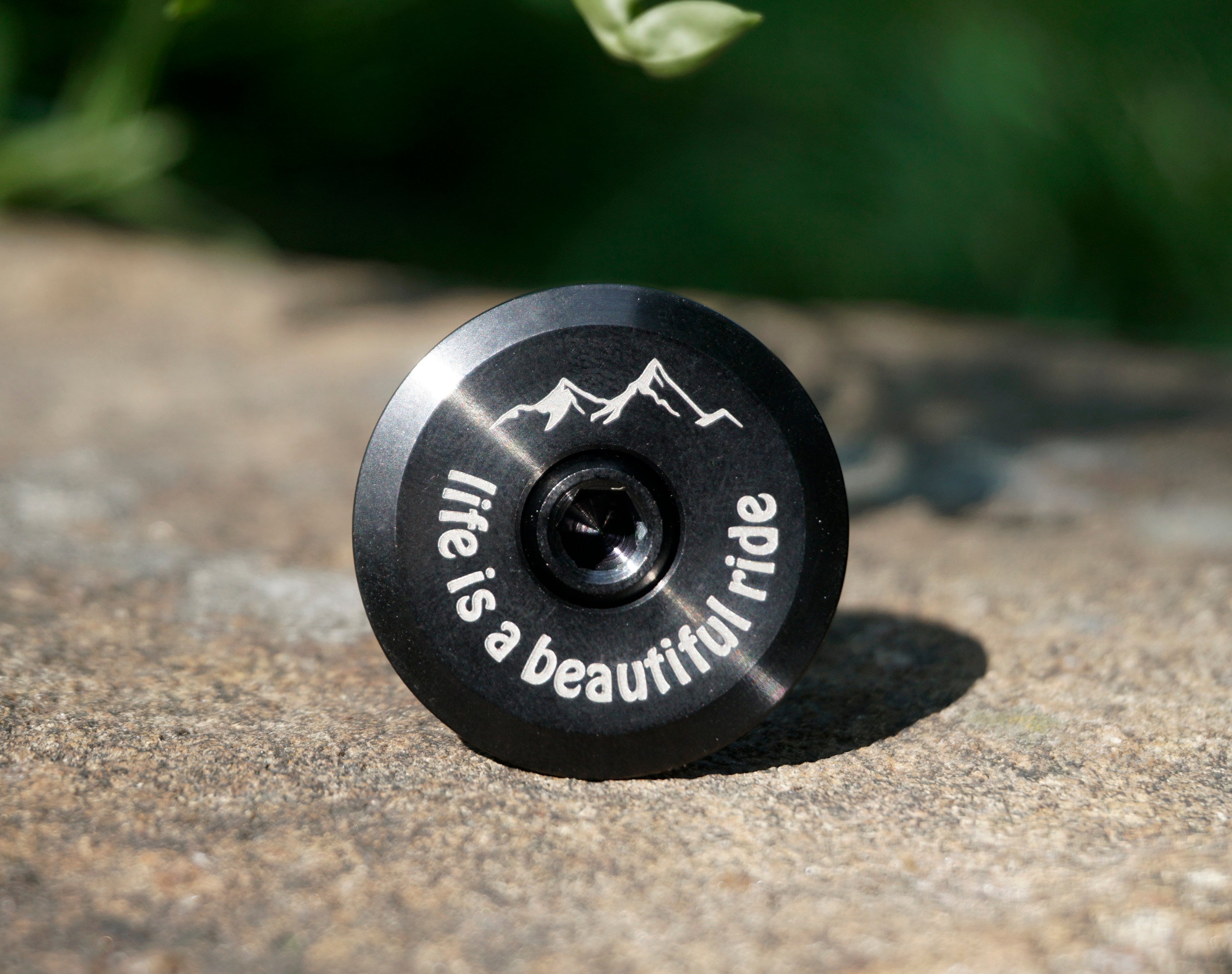 Personalised Titanium BIKE HEADSET CAP for Cyclists Mountain Etsy