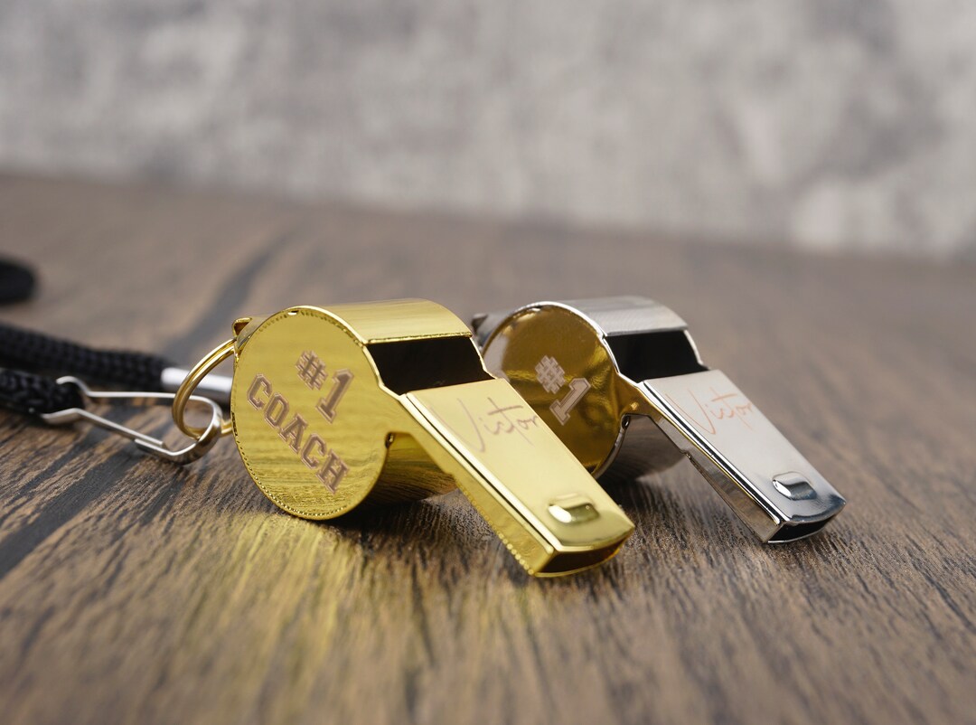 Custom Engraved Necklace Whistles, Coach Gifts, Coaches Gift, Perfect