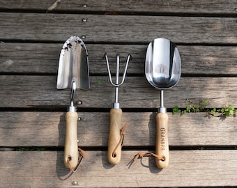 Personalized Garden Tools Set, Gardener Retirement Gift for mom,father, Hand Trowel, Mother's Day Gift