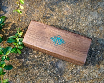 Personalized Wooden hard glasses case with engraved for gift, classic wood box eyeglasses case, retro wooden box glasses, eyeglass holder
