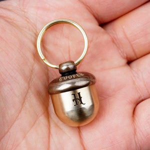 Personalized Chestnut CREMATION URN KEYCHAIN Ashes Jewelry, waterproof Ash Keyring, custom Memorial Keepsake Gifts for Pet Dog Cat Men Women