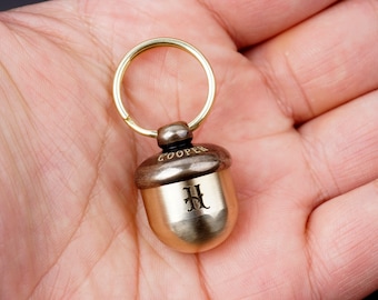 Personalized Chestnut CREMATION URN KEYCHAIN Ashes Jewelry, waterproof Ash Keyring, custom Memorial Keepsake Gifts for Pet Dog Cat Men Women