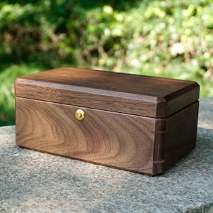 Personalized Engraved Walnut Watches Box Organizer with 3 or 5 Divider Slots, Soft Velvet Pillows, best gift for man, dad, husband