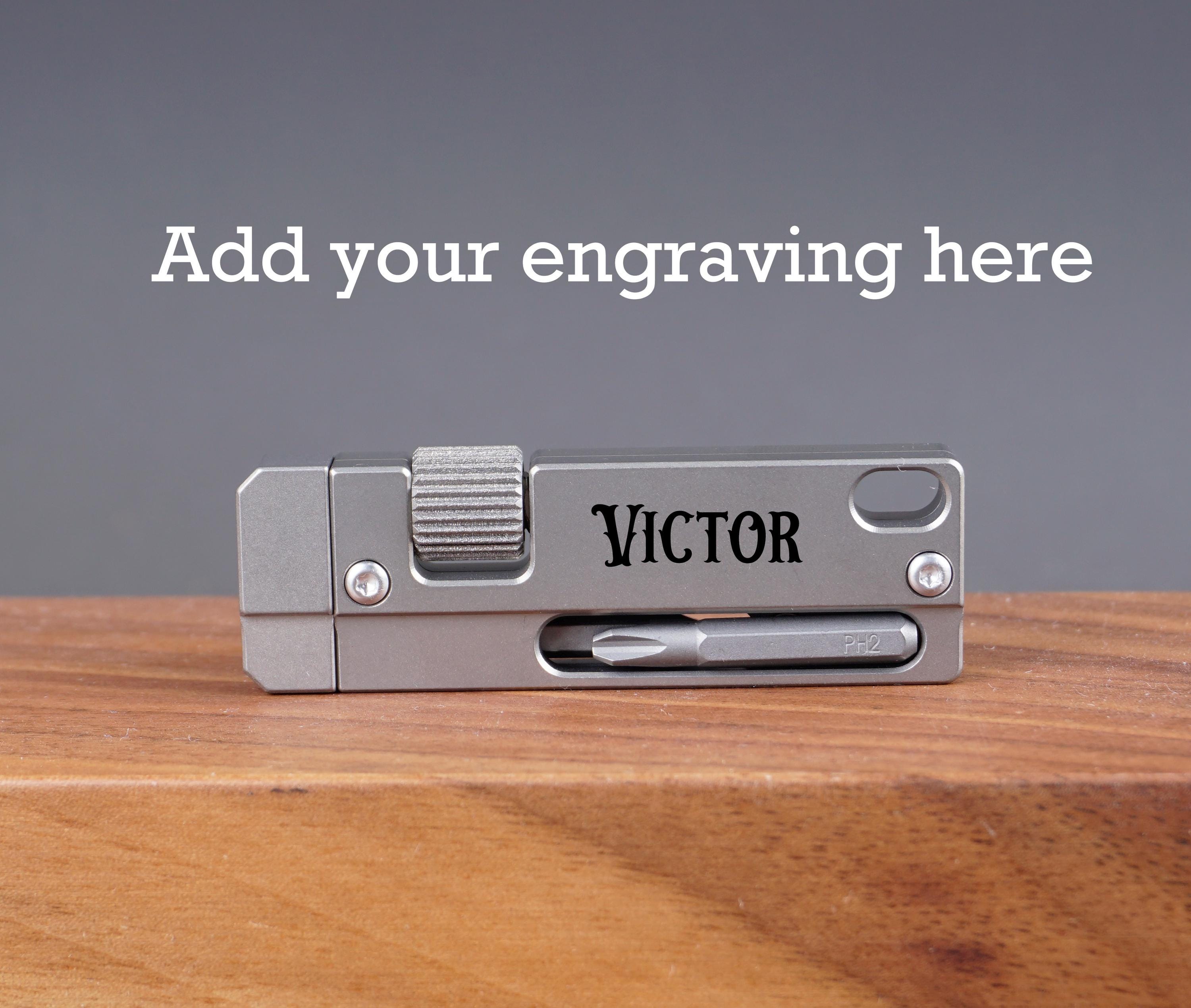 Personalized Titanium EDC Multi-tool, Pocket Keychain - Etsy