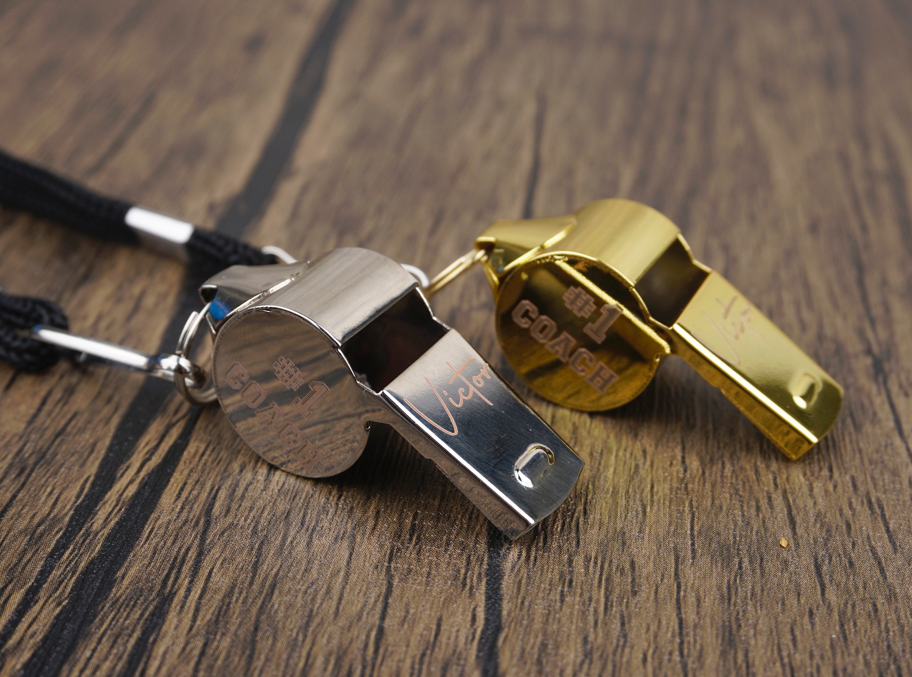 Custom Engraved Necklace Whistles Coach Gifts Coaches Gift Etsy