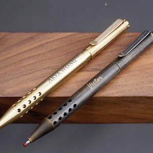 Gepersonaliseerde EDC-balpen tactische balpen voor heren, magnetisch intrekbaar met gegraveerde, aangepaste EDC-pen voor hem, kenmerkende pen in zakformaat