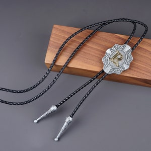 Gravatas personalizadas de letras Bolo para homens, gravata vintage de cowboy ocidental, presente para padrinhos