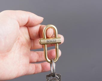 Personalisierte Vintage Schlüsselanhänger aus Messing - tiefe, dauerhafte Markierung