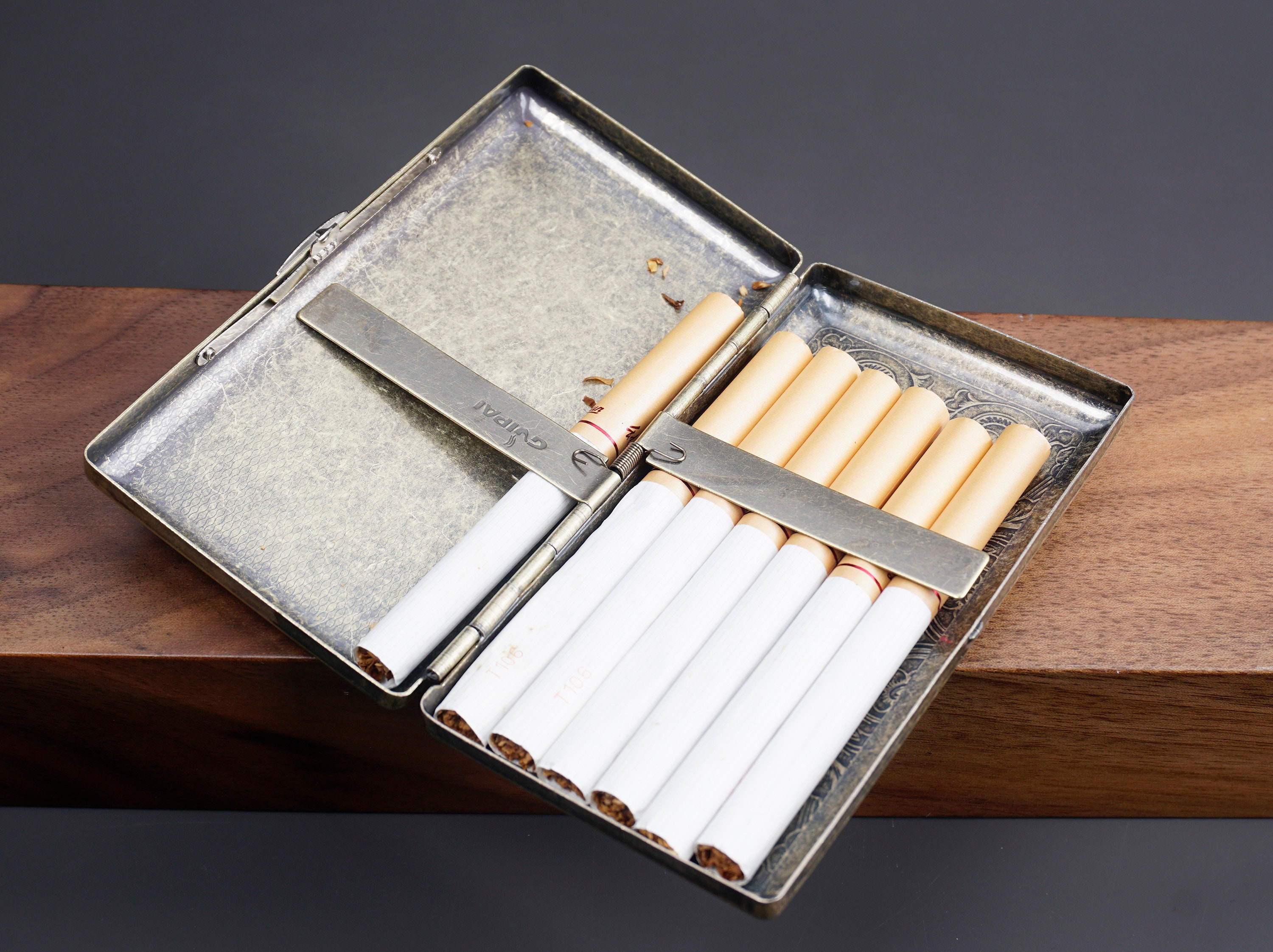 Personalized Engraved Metal Cigarette Case, Cigarette Box, Cigarette Holder,  Monogrammed Cigarette Case, Father Gift, Gift for Him/her
