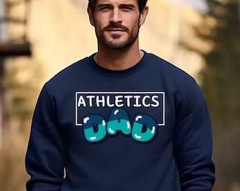 Leichtathletik Dad Sweatshirt, Sportliebhaber Sweatshirt, Vatertagsgeschenke für Papa, Papa Geburtstagsgeschenk von Kindern, Sport Dad Sweatshirt, Triathlet