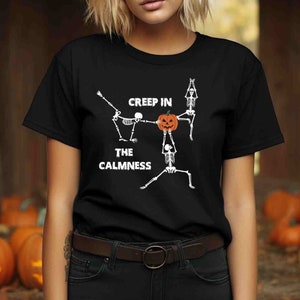 Yoga Skeleton Shirt, Skeleton Yoga Shirt, Halloween Pumpkin Skull T-Shirt, Halloween Shirt, Yoga Lover T-Shirt, Skeleton Exercises