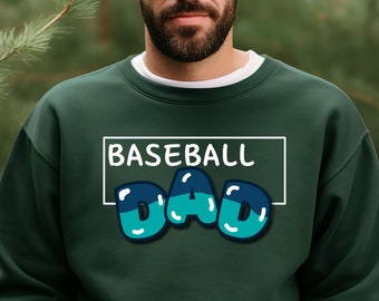 Baseball-Papa-Sweatshirt, Game Day-Sweatshirt, Vatertagsgeschenke für Papa, Sport-Papa-Sweatshirt, Baseball-Liebhaber, Geschenk für Baseballspieler