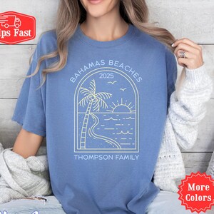 Custom Vacation Shirt, Personalized Family Trip Shirt, Matching Beach Vacation TShirts, Group Vacation Shirt, Beach Friends Vacation Summer