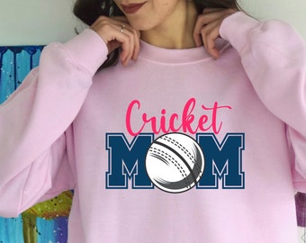 Cricket Mom Sweatshirt, Sports Mom Sweatshirt, Mothers Day Gift From Kids, Game Day, Cricket Lovers Gift, Gift For Mom, Cricket Mom