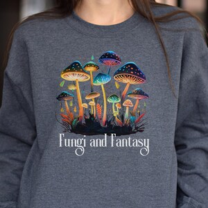 Mushroom Cottagecore Vintage Sweatshirt, Boho Goblincore Sweatshirt, Nature Lover Gift, Fungi Sweatshirt, Magic Mushroom, Botanical Shirt