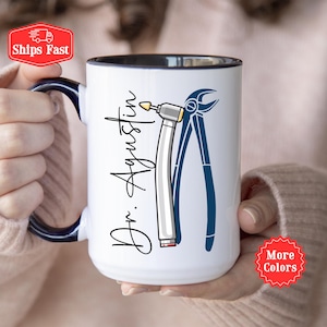 Dentist Gift, Personalized Dentist Coffee Mug With Name, Dental Assistant Gifts, Pediatric Dental Graduation Gift, Dental Hygienist, Dentist