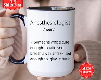 Anesthesiologist Mug,  Funny Anesthesiologist Definition Coffee Mug, Gift For Anesthesiologist, Physician Mug, Perioperative Carer 001964