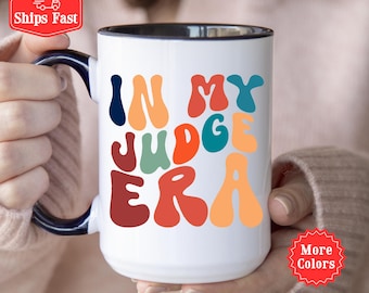 Judge Mug, In My Judge Era Coffee Cup, Gift For Judge, Cute Mug For Judge, Best Judge Gift, Peacemaker Mug, Law School Gift, Prosecutor