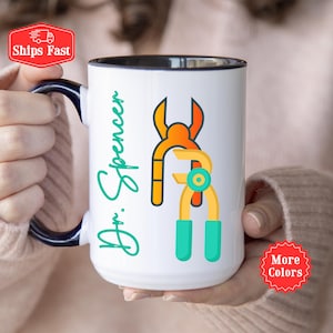 Dentist Gift, Personalized Dentist Coffee Mug With Name, Dental Assistant Gift, Custom Dentist Mug, Dental Hygienist Gift, Dental Graduation