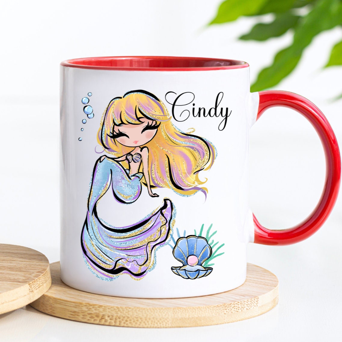 Mermaid Mug Mermaid Coffee Cup Personalized Mermaid Gift for
